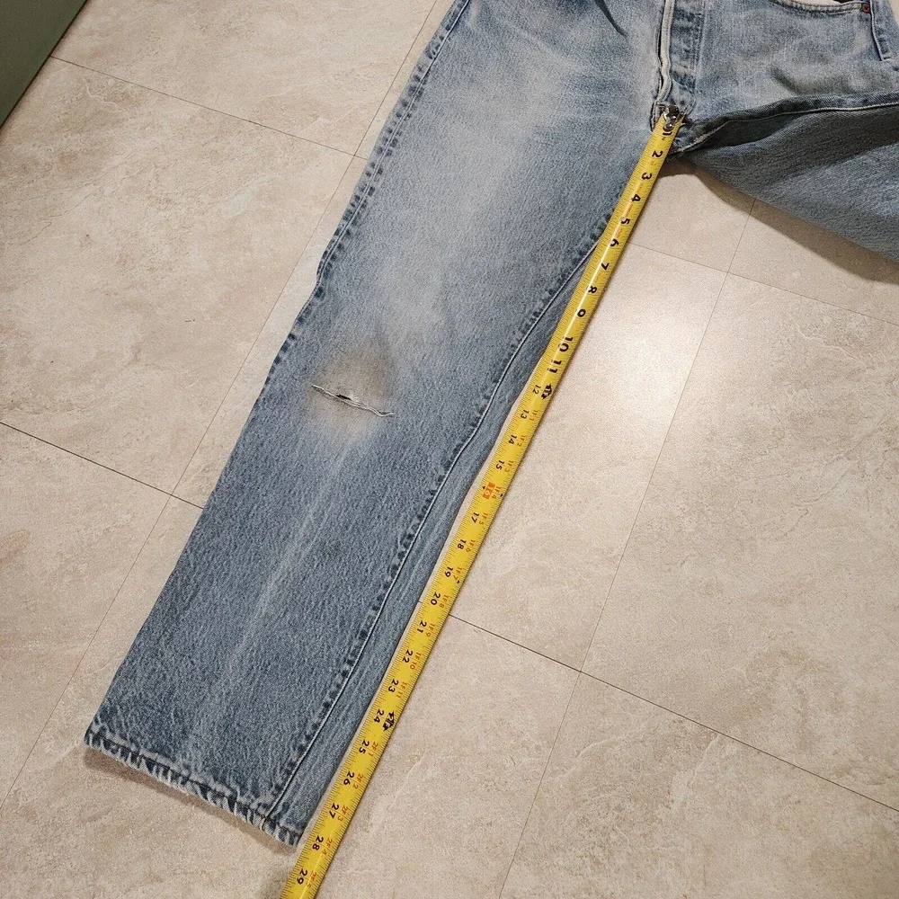 VTG 70s 80s Levis 501 501xx Selvedge Mens‎ 34x32 Button Fly Blue Denim Jeans